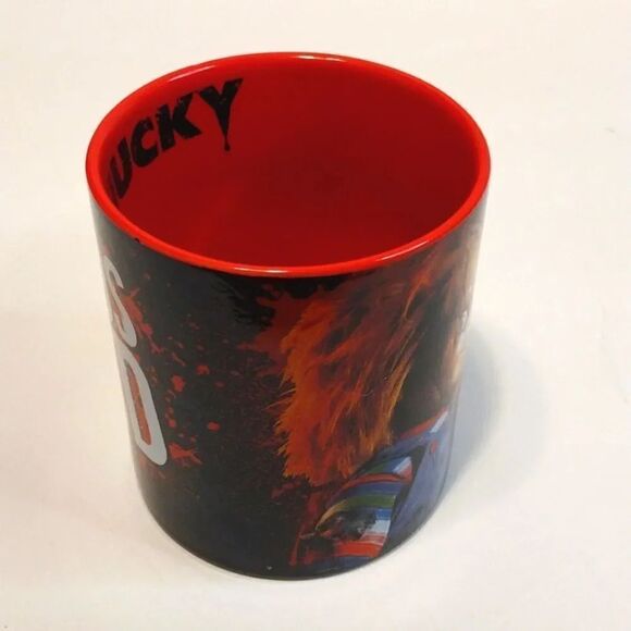 CHUCKY Childs Play Red Halloween Oversized Coffee Mug NWT - Picture 11 of 16